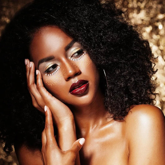 9 Sheets Glitter Freckles Face Tattoo Stickers Sparkle Makeup with Gold & Silver Gems, Festival Rave Jewels & Half-Magic Face Stickers