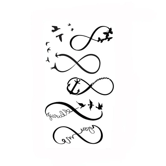 Temporary Tattoo Stickers – Butterfly, Rose, Bird, Feather & Dandelion Designs Waterproof Fake Tattoos for Women & Men Body Art