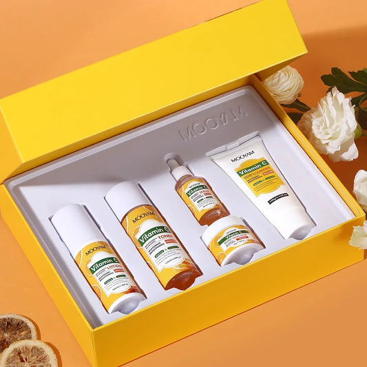 Vitamin C Skincare Set Anti-Wrinkle, Firming & Hydrating Face Care Kit for All Skin Types