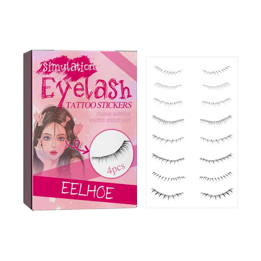 Lower Eyelash Tattoo Stickers – Temporary Fake Lashes Makeup Patch, Natural Lifelike False Lashes for Extension & Everyday Look