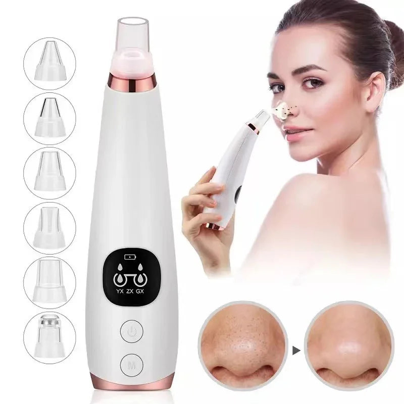 Blackhead Remover Vacuum  Electric Pore Cleaner, Acne & Black Spot Removal Facial Tool