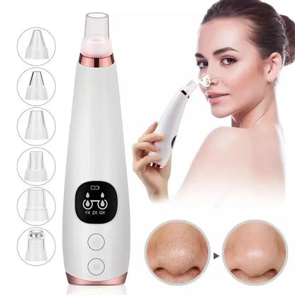 Blackhead Remover Vacuum  Electric Pore Cleaner, Acne & Black Spot Removal Facial Tool