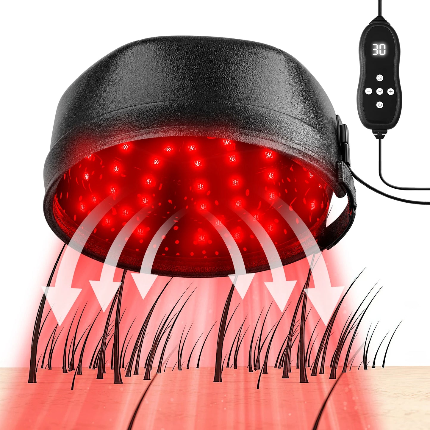 120 Diodes Hair Growth Cap  Red Light Therapy (660nm & 850nm) for Hair Regrowth, Anti Hair Loss & Scalp Relaxation
