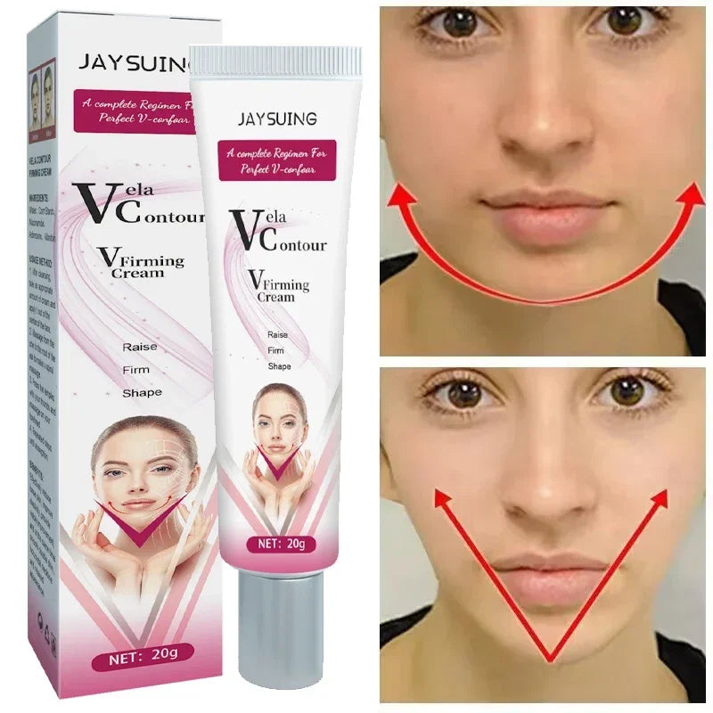 V-Shape Face Slimming Cream  Double Chin Remover, Firming & Lifting Face Line, Anti-Aging Fat Burning Moisturizer
