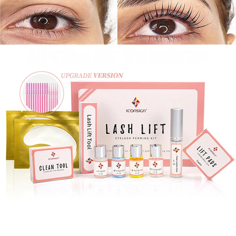 ICONSIGN Upgrade Lash Lift Kit  6–8 Week Eyelash Lift & Perm Set  Long-Lasting Lash Enhancer & Curling Tool