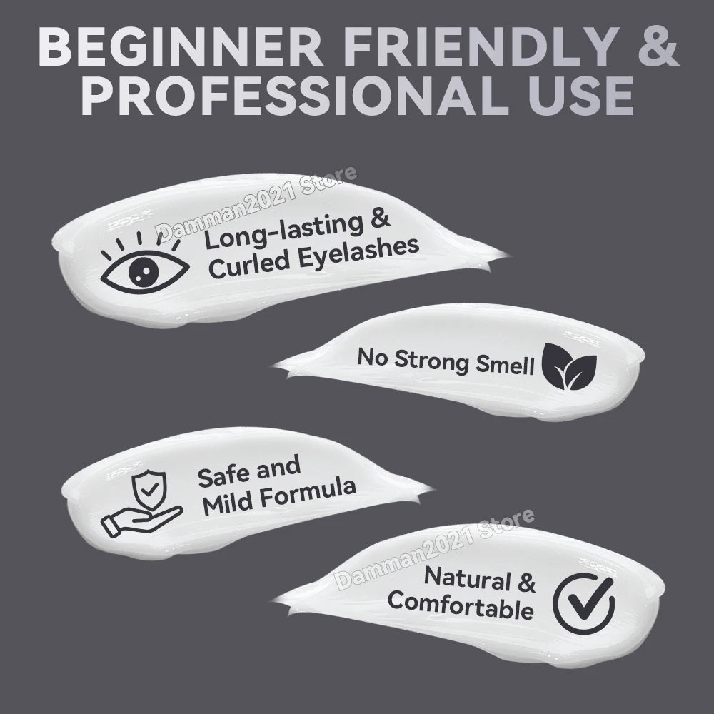 Damman Professional Lash Lift Kit  Long Lasting Eyelash Perm & Curling Set for Salon or Home Use