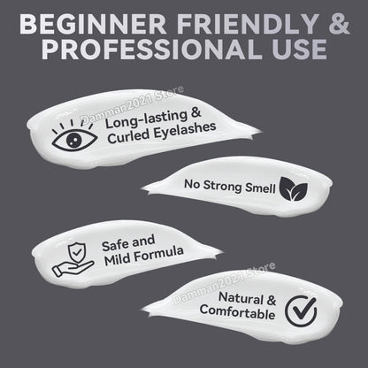 Damman Professional Lash Lift Kit  Long Lasting Eyelash Perm & Curling Set for Salon or Home Use