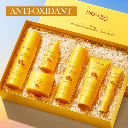 Turmeric Skin Care 6-Piece Set – Brighten, Hydrate & Revitalize for Soft, Smooth, Glowing Skin