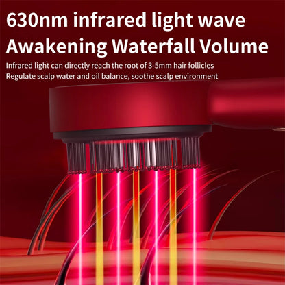 Electric Vibration Massage Comb Red Light Therapy Scalp Brush for Hair Growth, Anti Hair Loss & Hair Oil Applicator