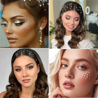 9 Sheets Glitter Freckles Face Tattoo Stickers  Sparkle Makeup with Gold & Silver Gems, Festival Rave Jewels & Half-Magic Face Stickers