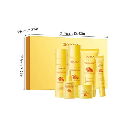 Turmeric Skin Care 6-Piece Set – Brighten, Hydrate & Revitalize for Soft, Smooth, Glowing Skin