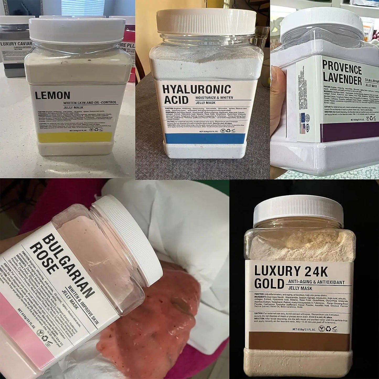 10PCS Jelly Mask Powder 650g  Professional Facial Mask for Beauty Salon & Spa | Wholesale Skin Care Powder