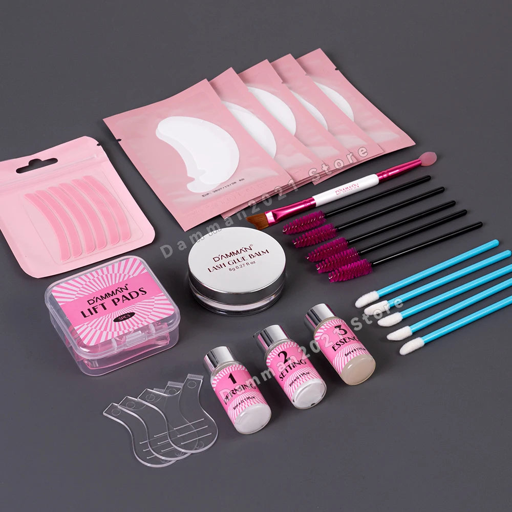 Damman Professional Lash Lift Kit  Long Lasting Eyelash Perm & Curling Set for Salon or Home Use