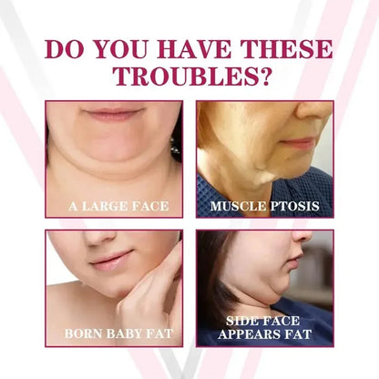 V-Shape Face Slimming Cream  Double Chin Remover, Firming & Lifting Face Line, Anti-Aging Fat Burning Moisturizer