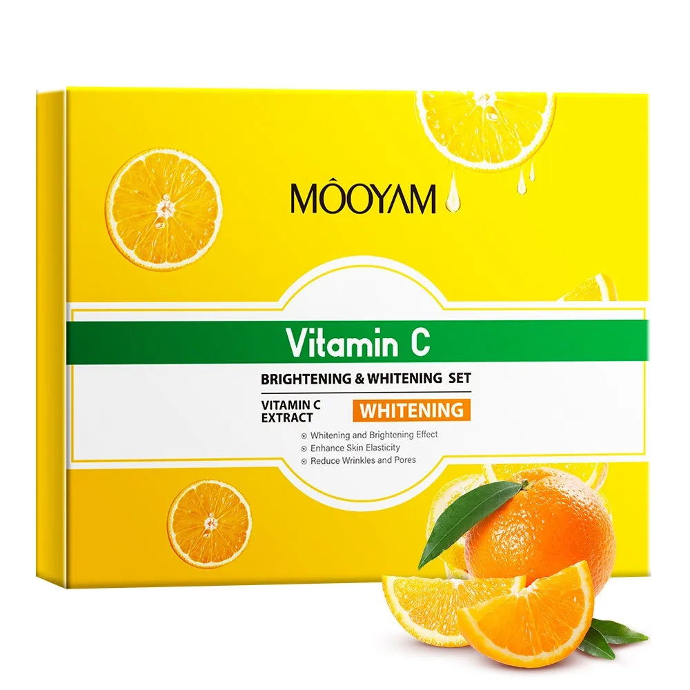 Vitamin C Skincare Set Anti-Wrinkle, Firming & Hydrating Face Care Kit for All Skin Types