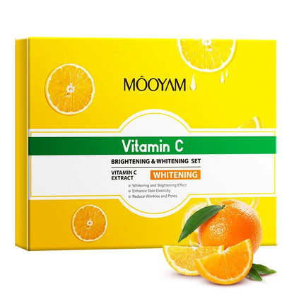 Vitamin C Skincare Set Anti-Wrinkle, Firming & Hydrating Face Care Kit for All Skin Types