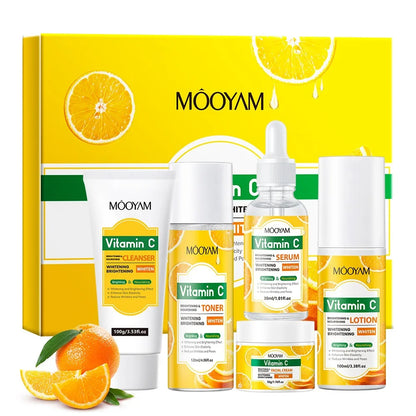 Vitamin C Skincare Set Anti-Wrinkle, Firming & Hydrating Face Care Kit for All Skin Types