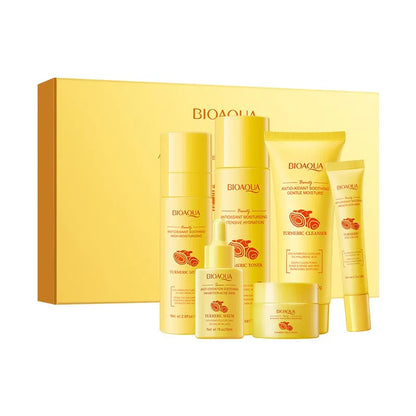 Turmeric Skin Care 6-Piece Set – Brighten, Hydrate & Revitalize for Soft, Smooth, Glowing Skin