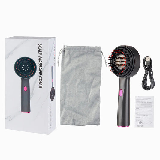Electric Vibration Massage Comb Red Light Therapy Scalp Brush for Hair Growth, Anti Hair Loss & Hair Oil Applicator