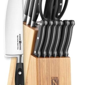 Cook N Home 15-Pc Knife Set with Block