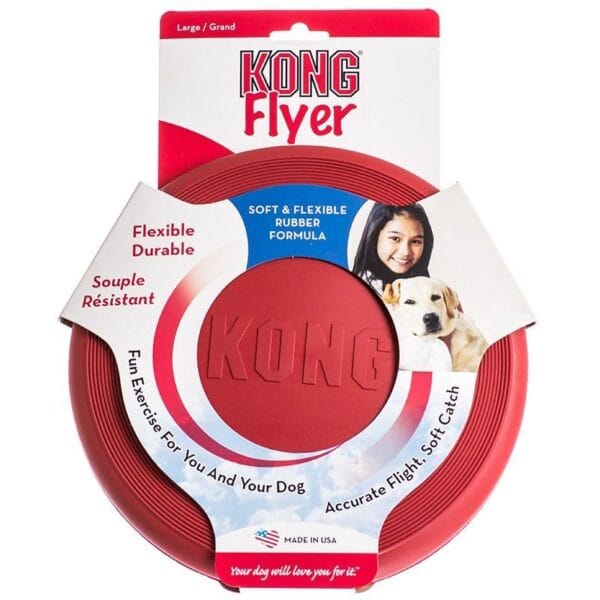 KONG Flyer – Soft Rubber Dog Disc